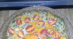 Spinach and Red Chard Quiche