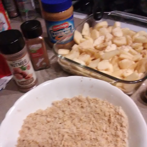 Peanut Butter Apple Crisp