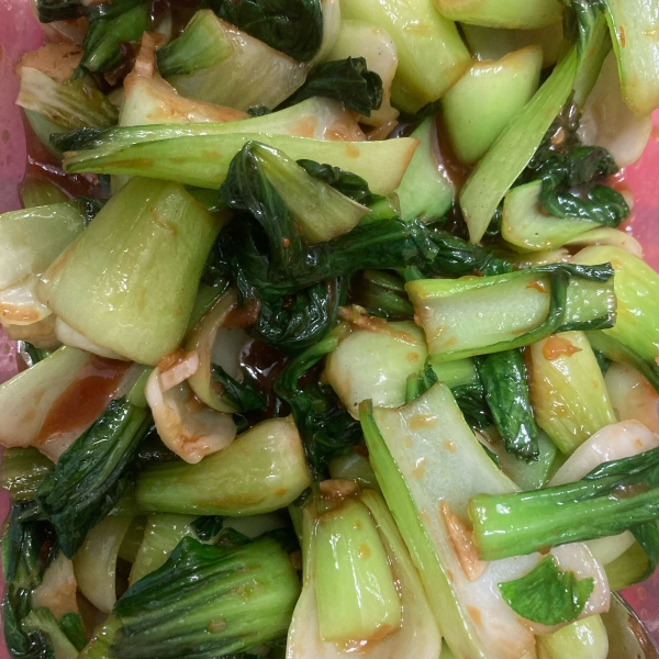 Spicy Bok Choy in Garlic Sauce