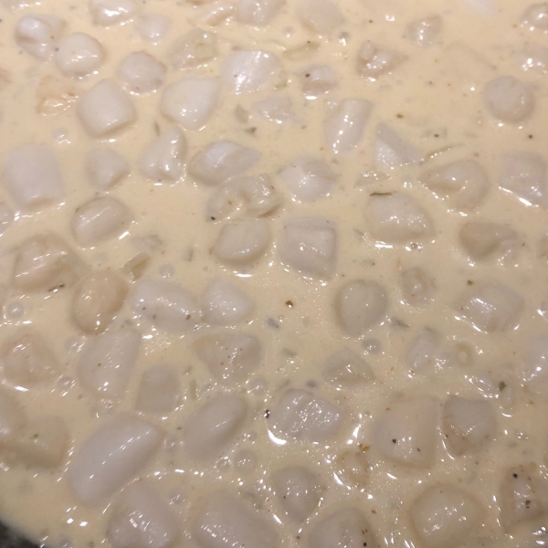 Scallops with White Wine Sauce