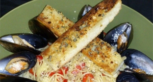 Angel Hair Pasta with Florida Mussels in White Wine-Butter Sauce