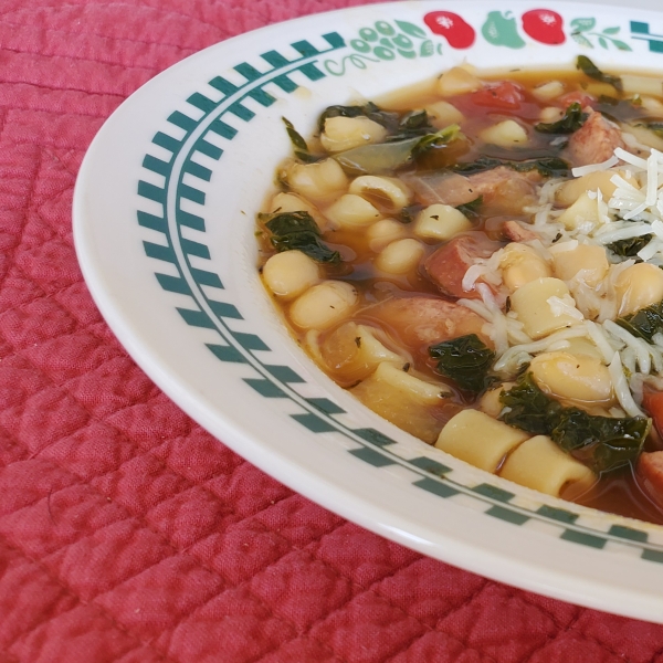 Smoked Sausage and Tuscan White Bean Soup