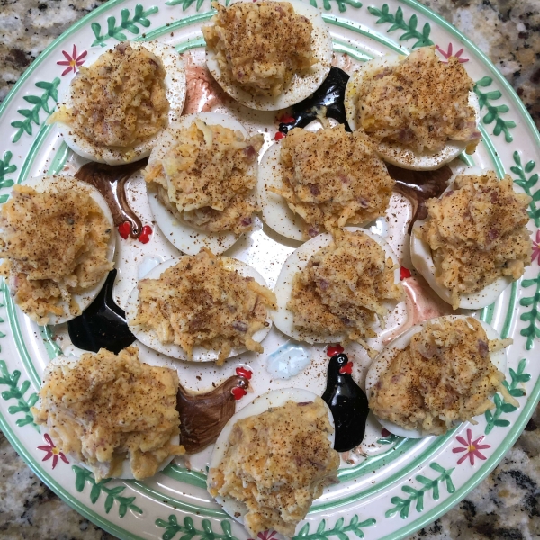 Fully Loaded Deviled Eggs