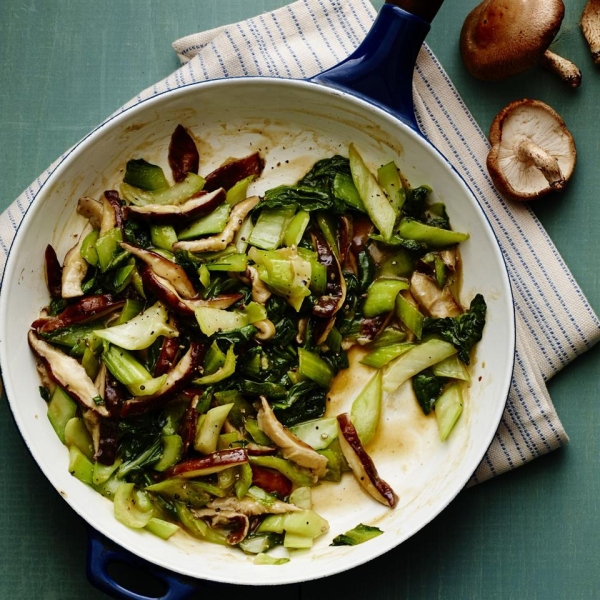 Baby Bok Choy and Shiitake Stir-Fry
