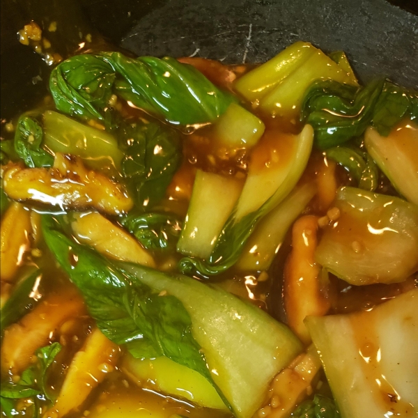 Baby Bok Choy and Shiitake Stir-Fry