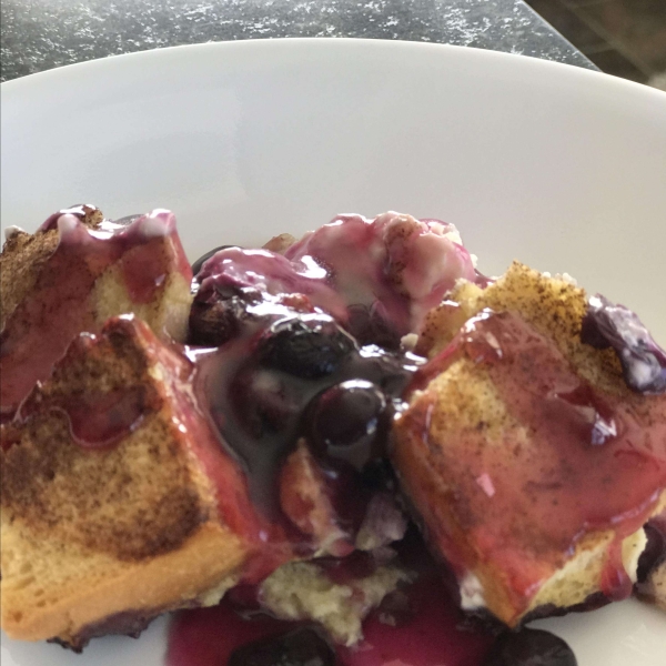 Overnight Blueberry French Toast Casserole
