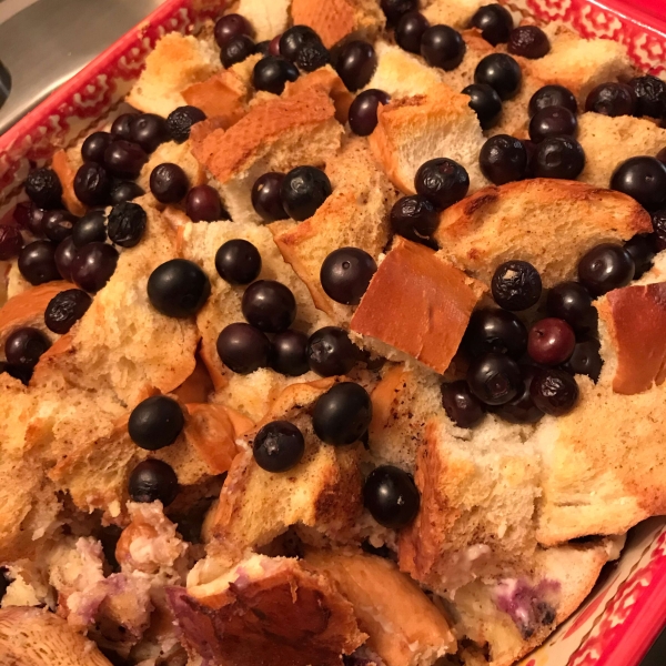 Overnight Blueberry French Toast Casserole