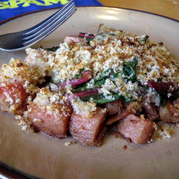 SPAM® and Chard Gratin