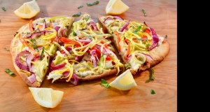 Spiralized Yellow Squash-Ricotta Naan