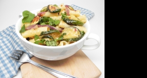 Ziti with Roasted Zucchini and Garlic
