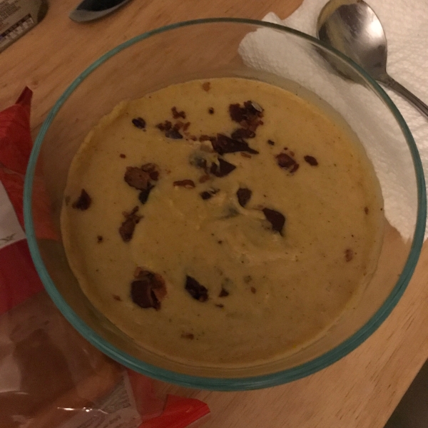 Spicy Roasted Butternut Squash, Pear, and Bacon Soup