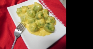 Delicious Creamy Cheesy Brussels Sprouts