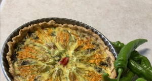 Squash Blossom Quiche