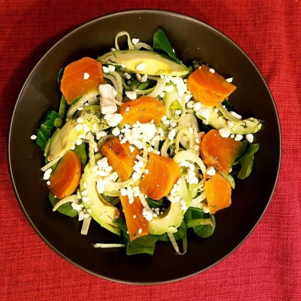 Beet and Fennel Salad with Goat Cheese