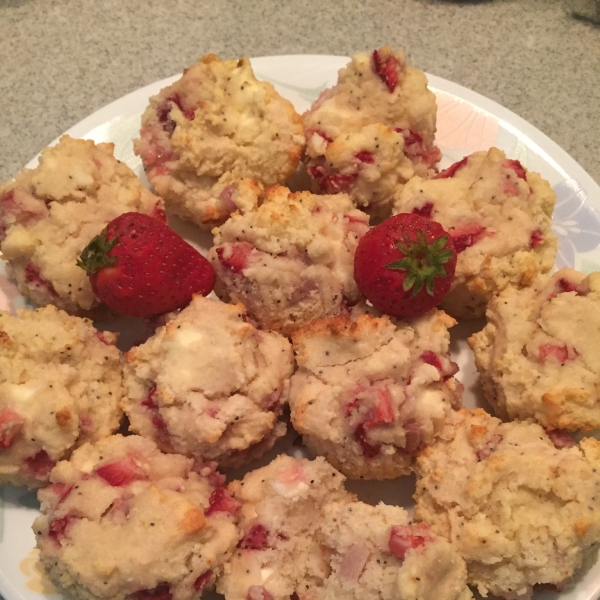 Strawberry Poppy Seed Cream Cheese Muffins