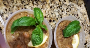 Lebanese Lemon Lentil Soup