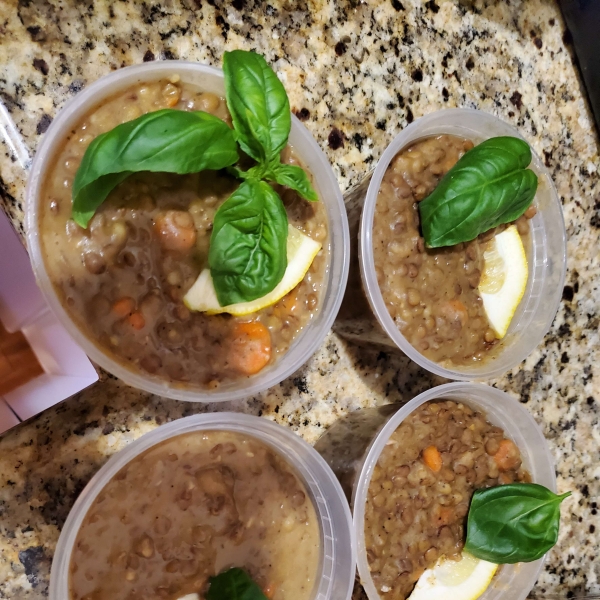 Lebanese Lemon Lentil Soup