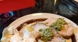 Pork Loin with Chimichurri Sauce