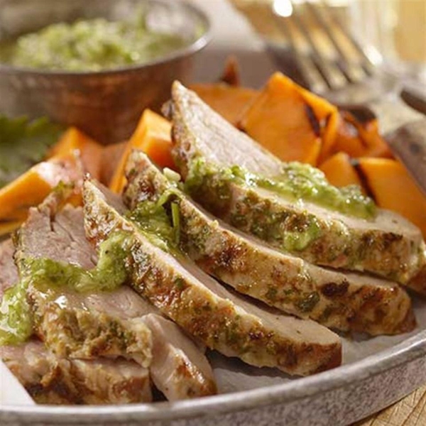 Pork Loin with Chimichurri Sauce