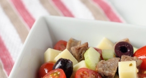 Cucumber and Ham Antipasto