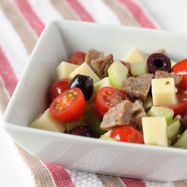 Cucumber and Ham Antipasto