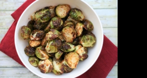Air Fryer Mustard-Crusted Brussels Sprouts