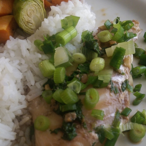 Paleo Soy and Ginger Poached Flounder