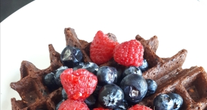 Best Vegan Chocolate Oatmeal Waffles