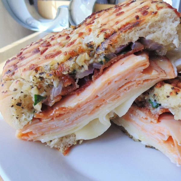 Turkey and Bacon Panini with Chipotle Mayonnaise