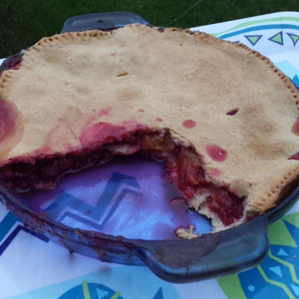 Raspberry Peach Pie