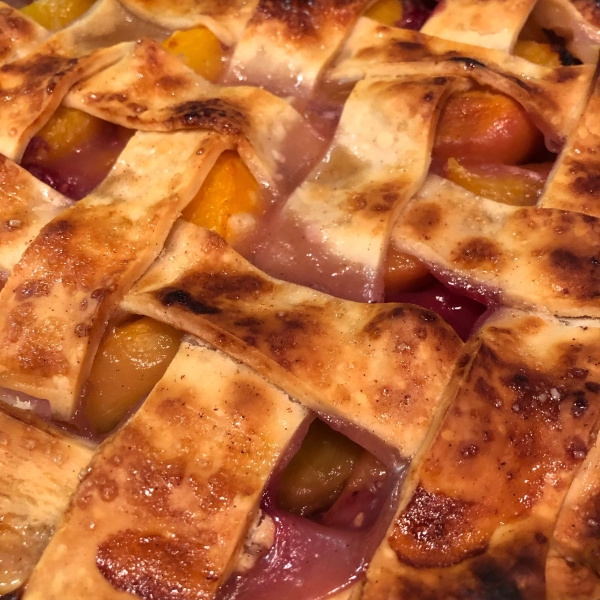 Raspberry Peach Pie