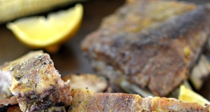 Lemon Pepper Rubbed Back Ribs