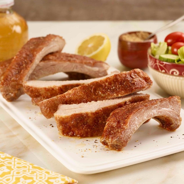 Lemon Pepper Rubbed Back Ribs