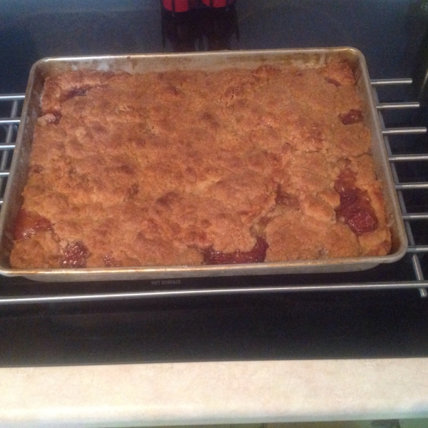 Strawberry Rhubarb Coffee Cake