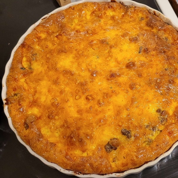 Crustless Cheeseburger Quiche