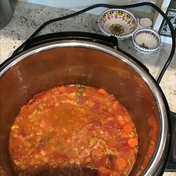 Instant Pot Navy Bean and Ham Soup