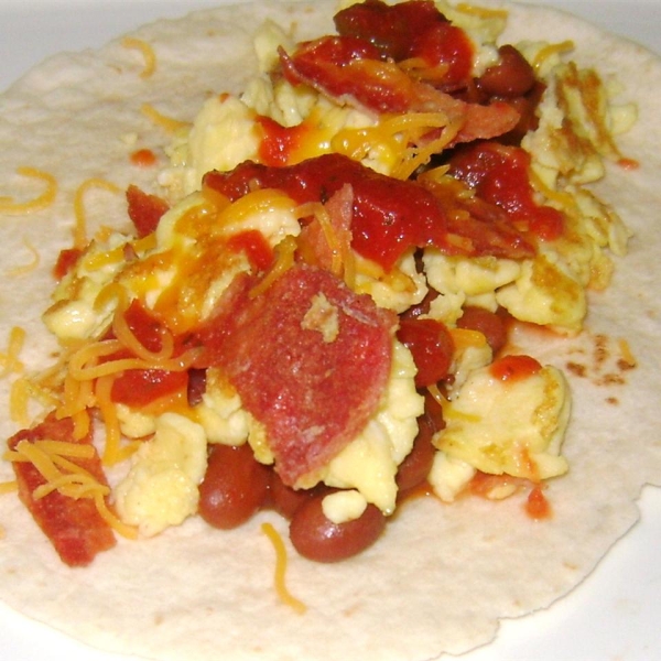 Turkey Bacon Breakfast Burrito