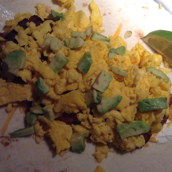 Turkey Bacon Breakfast Burrito