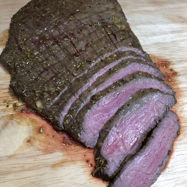 Grilled Balsamic and Soy Marinated Flank Steak