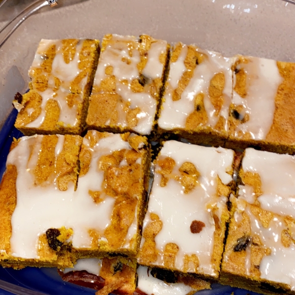 Pumpkin Bars with Maple Glaze