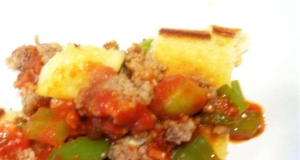Zucchini, Pork, and Peppers