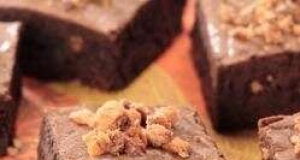Chocolate Butterfinger Brownies