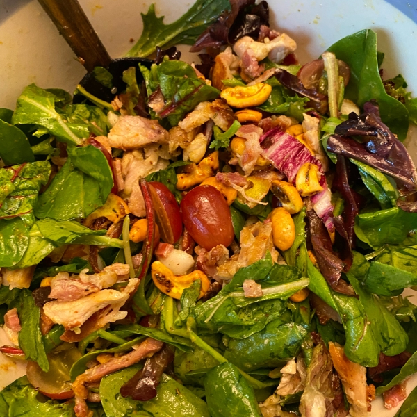Curried Cashew, Pear, and Grape Salad