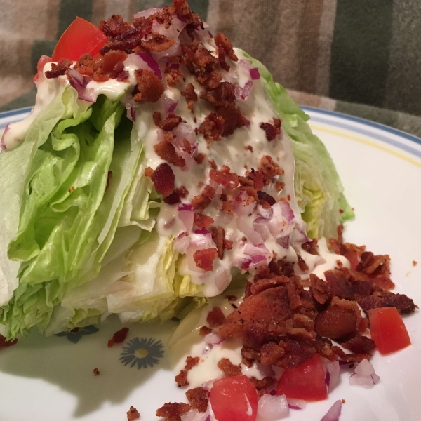 Wedge Salad with Blue Cheese Dressing