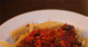Penne and Meatballs All'Arrabbiata