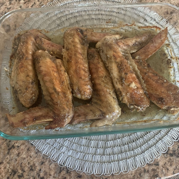 Easy Baked Turkey Wings