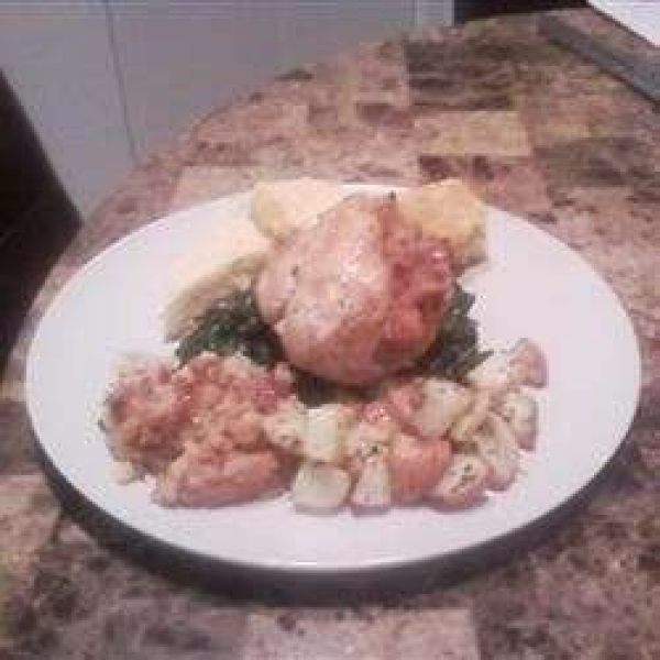 Savory Stuffed Chicken Breast with Plum Glaze