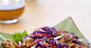 Asian Coleslaw with Candied Walnuts