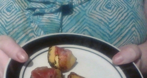 Grilled Prosciutto-Wrapped Peaches with Burrata and Basil