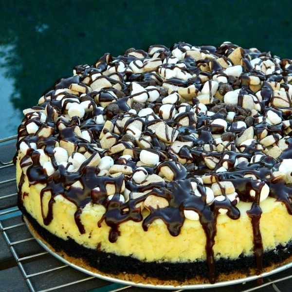 S'mores Pieces Cheesecake